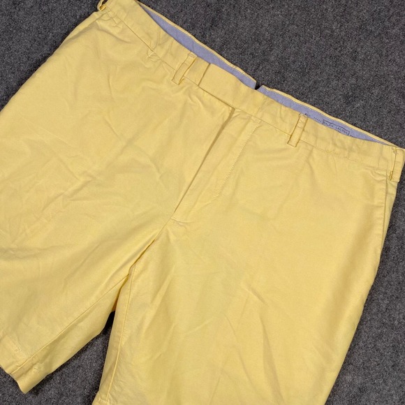 Polo Ralph Lauren Shorts Mens 40 Yellow Chino Classiccore Preppy Vintage - Picture 2 of 10